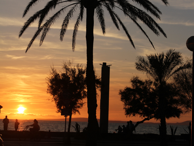 Sonnenuntergang in Arenal